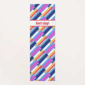 Motivatie Joga Mat met grafisch patroon (Voorkant)