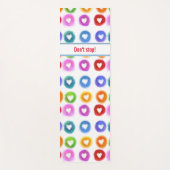 Motivatie Joga Mat met je eigen claim op het hart (Voorkant)