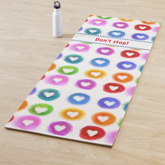 Motivatie Joga Mat met je eigen claim op het hart (In situ)