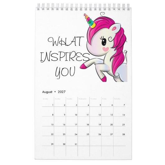 MOTIVATIE KALENDER VOOR KINDEREN (Aug 2027)