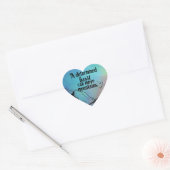 Motivatie kan bergen bewegen Ombre hartvorm Hart Sticker (Envelop)