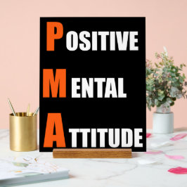 Motivatie Kantoor-decor positieve mentale houding Acryl Bord