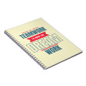 Motivatie kantoorbenodigdheden voor teams notitieboek (Rechterzijde)