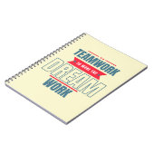 Motivatie kantoorbenodigdheden voor teams notitieboek (Linkerzijde)