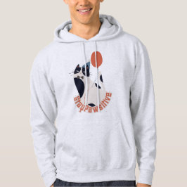 Motivatie Kat Pun Blijf Positief Cadeau Hoodie