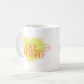 Motivatie keramische koffie Mok (Voorkant links)