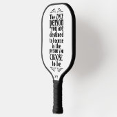 Motivatie KEUZE aangepast monogram Pickleball Paddle (Links)