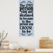 Motivatie KEUZE aangepast poster kleur (Keuken)