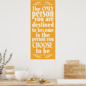 Motivatie KEUZE aangepast poster kleur (Keuken)