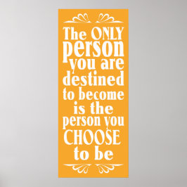 Motivatie KEUZE aangepast poster kleur