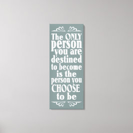 Motivatie KEUZE aangepaste kleurencanvas afdrukken