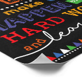 Motivatie klaslokaal decor/leraar-cadeauidee poster (Hoek)