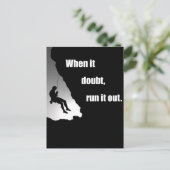 Motivatie klimmen briefkaart (Staand voorkant)