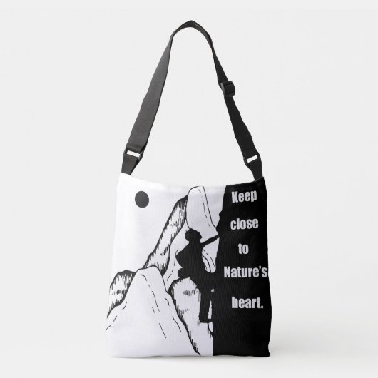 Motivatie klimmen crossbody tas (Voorkant)