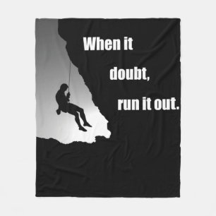 Motivatie klimmen fleece deken