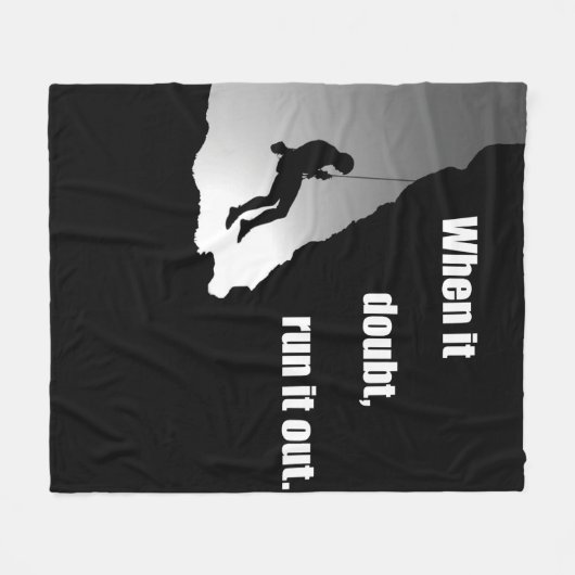 Motivatie klimmen fleece deken (Voorkant (Horizontaal))