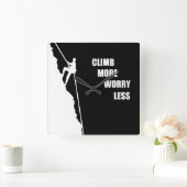 Motivatie klimmen gezegde vierkante klok (Huis)