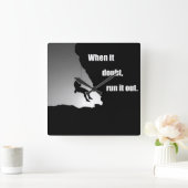 Motivatie klimmen gezegde vierkante klok (Huis)