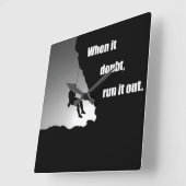 Motivatie klimmen gezegde vierkante klok (Hoek)