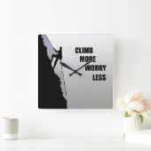 Motivatie klimmen gezegde vierkante klok (Huis)