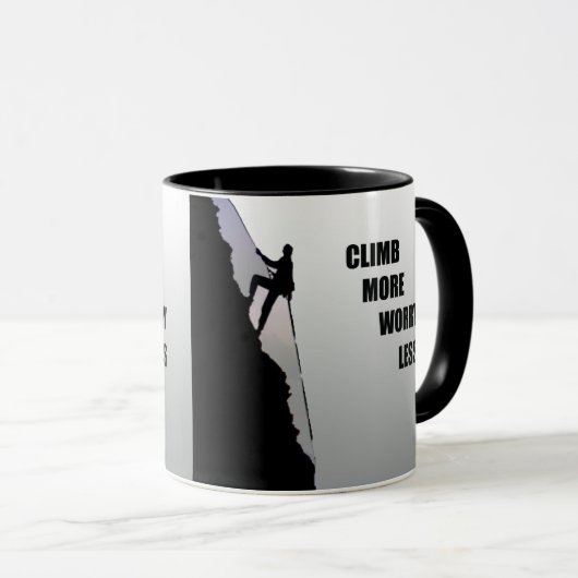 Motivatie klimmen mok (Voorkant rechts)
