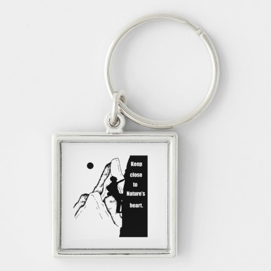 Motivatie klimmen sleutelhanger (Voorkant)