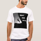 Motivatie klimmen t-shirt (Voorkant)