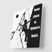 Motivatie klimmen vierkante klok (Hoek)