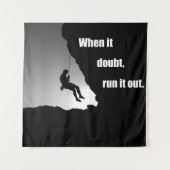 Motivatie klimmen wandkleed (Voorkant)