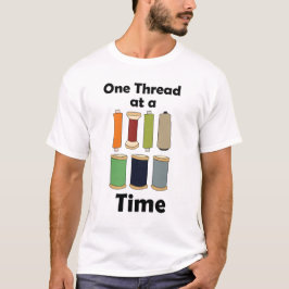 Motivatie: Klossen Garens, Eén Draad per Keer T-shirt