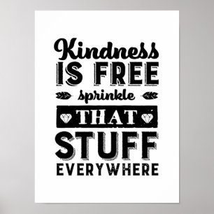 Motivatie knokheid is overal vrij om te springen poster