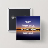 Motivatie knoppen vierkante button 5,1 cm (Voorkant /achterkant)