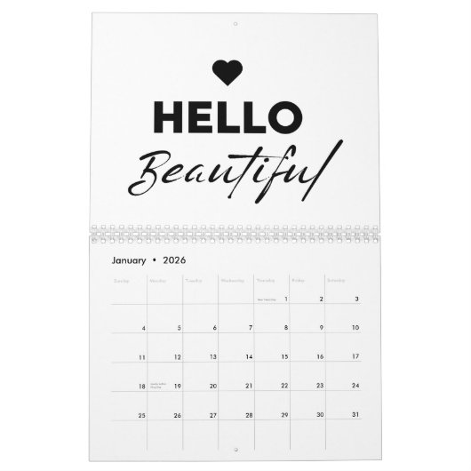 Motivatie Koele Hoge kwaliteit Multi Titel Kalender (Jan 2026)