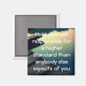 Motivatie koelkastmagneet magneet (Voorkant / Achterkant)