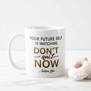 Motivatie koffie-Mok - Stop niet met nu en de toek Koffiemok