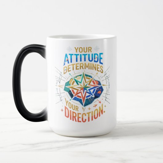 Motivatie Kompas Kunst Magische Mok (Links)