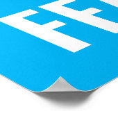 Motivatie komstkunst zonder pittige bald Eagle Poster (Hoek)