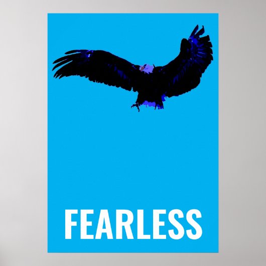 Motivatie komstkunst zonder pittige bald Eagle Poster (Voorkant)