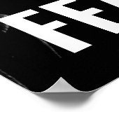 Motivatie komstkunst zonder pittige bald Eagle Poster (Hoek)