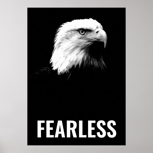 Motivatie komstkunst zonder pittige bald Eagle Poster (Voorkant)