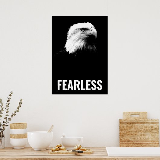 Motivatie komstkunst zonder pittige bald Eagle Poster (Keuken)