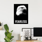 Motivatie komstkunst zonder pittige bald Eagle Poster (Thuiskantoor)