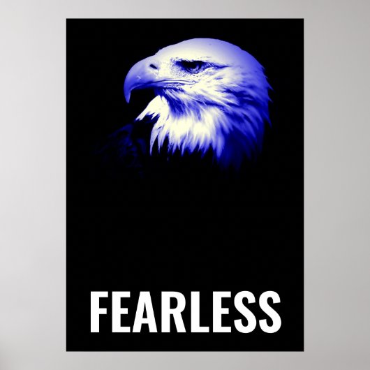 Motivatie komstkunst zonder pittige bald Eagle Poster (Voorkant)
