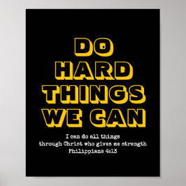 Motivatie | KUNNEN WE HARDE DINGEN DOEN | CHRISTEL Poster