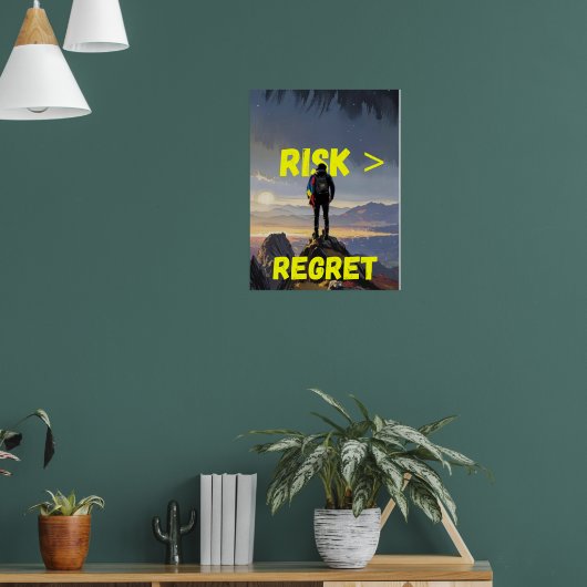 Motivatie kunst aan de muur poster (Woonkamer 1)