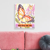 Motivatie kunst - Goede dingen kosten tijd - Canva Canvas Afdruk (Insitu (Woonkamer))