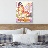 Motivatie kunst - Goede dingen kosten tijd - Canva Canvas Afdruk (Insitu (Slaapkamer))