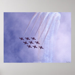 Motivatie kunst van de Canadese Snowbird Airforce Poster