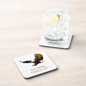 Motivatie kunstwerk in Bald Eagle Bier Onderzetter (Rechterzijde)