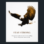 Motivatie kunstwerk in Bald Eagle Foto Afdruk<br><div class="desc">Dit product was erg goed en ik hou van hoe gemakkelijk het is voor maatwerk. Het ontwerp was erg eenvoudig,  dus ik ben erg blij als ik creëer.</div>